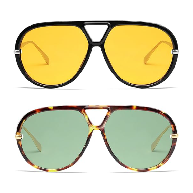 VANLINKER polarized aviator sunglasses, clean neutral background