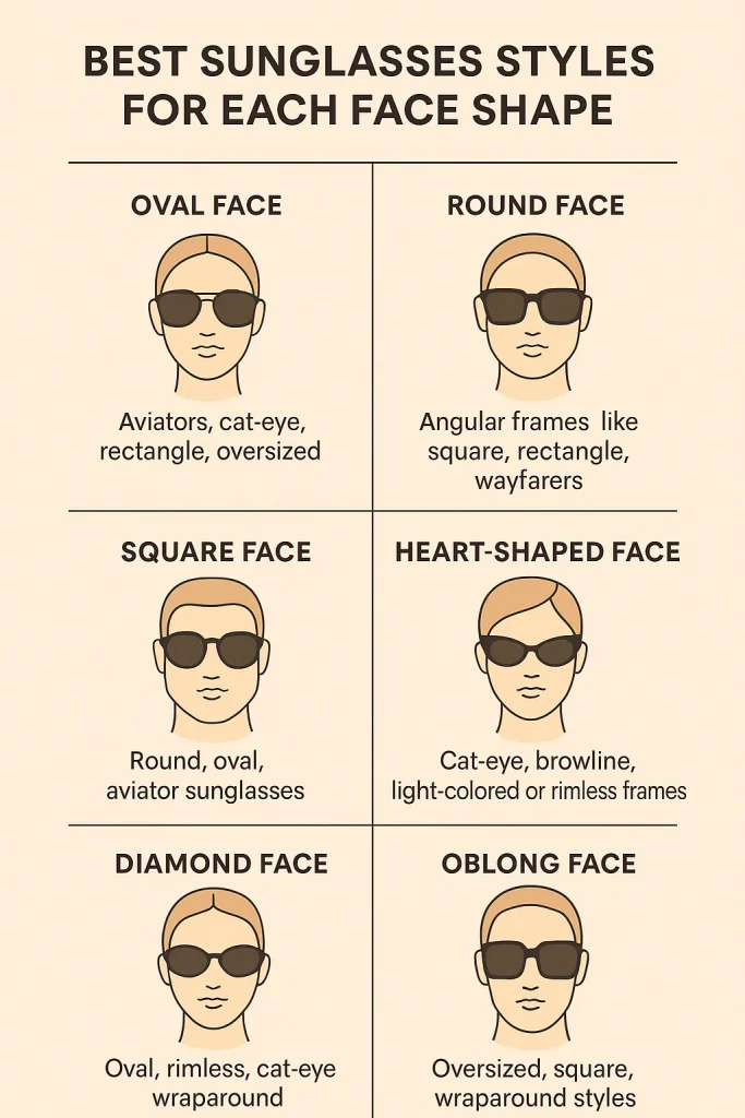 Best Sunglasses Styles for Each Face Shape