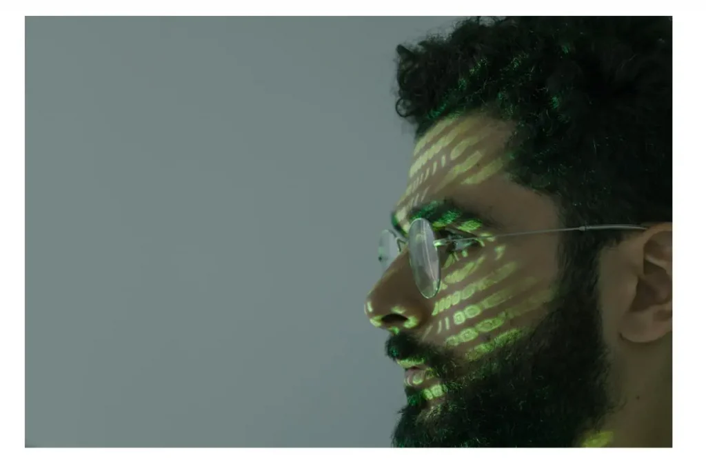 Computer glass with laptop