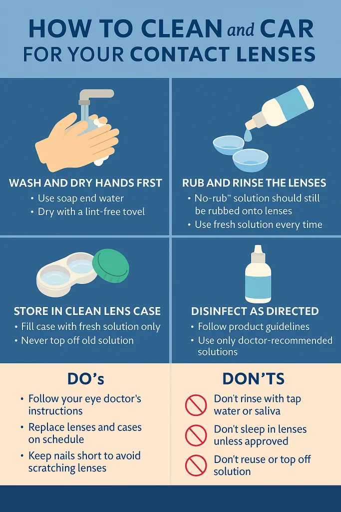 Clean Your Contact Lenses