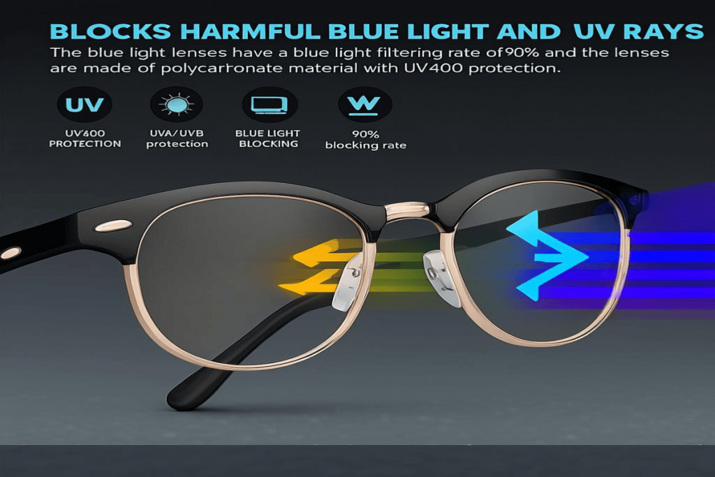how Blue light glasses work in eyes