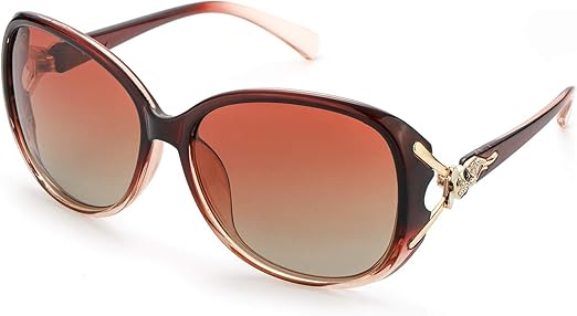 FIMILU Trendy Polarized Oversized Big Sun Glasses Ladies Shades UV Protection