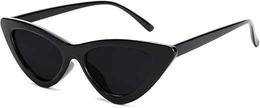Livho Vintage Narrow Cat Eye Sunglasses